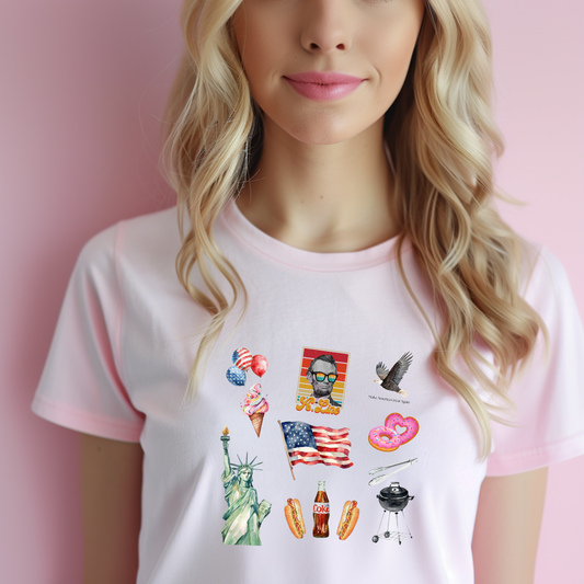 Scrapbook T-Shirt Vintage Americana