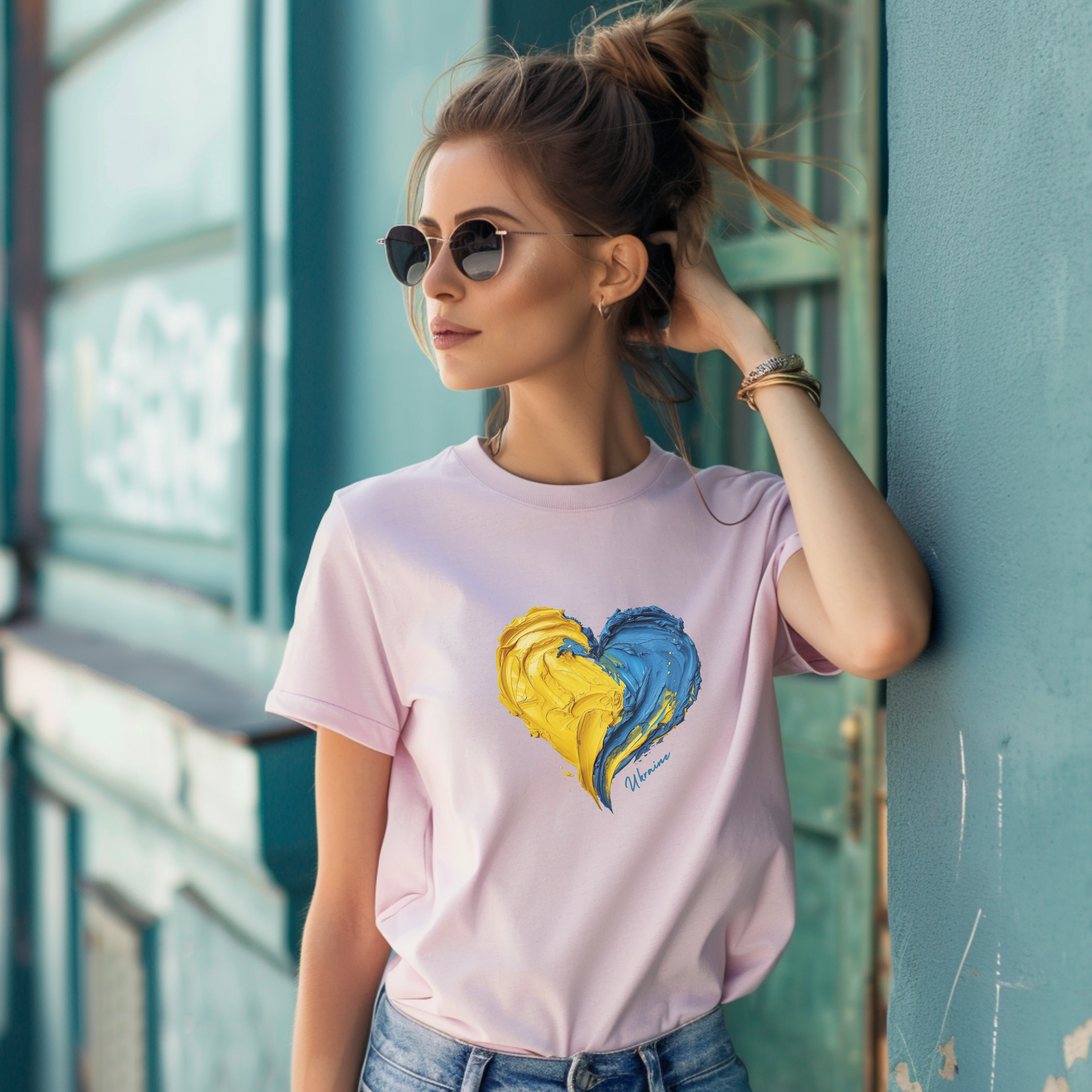 T-shirt Ukrainian heart