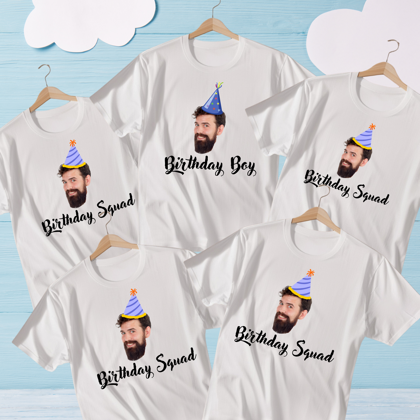 T-Shirt Custom Face Birthday Party